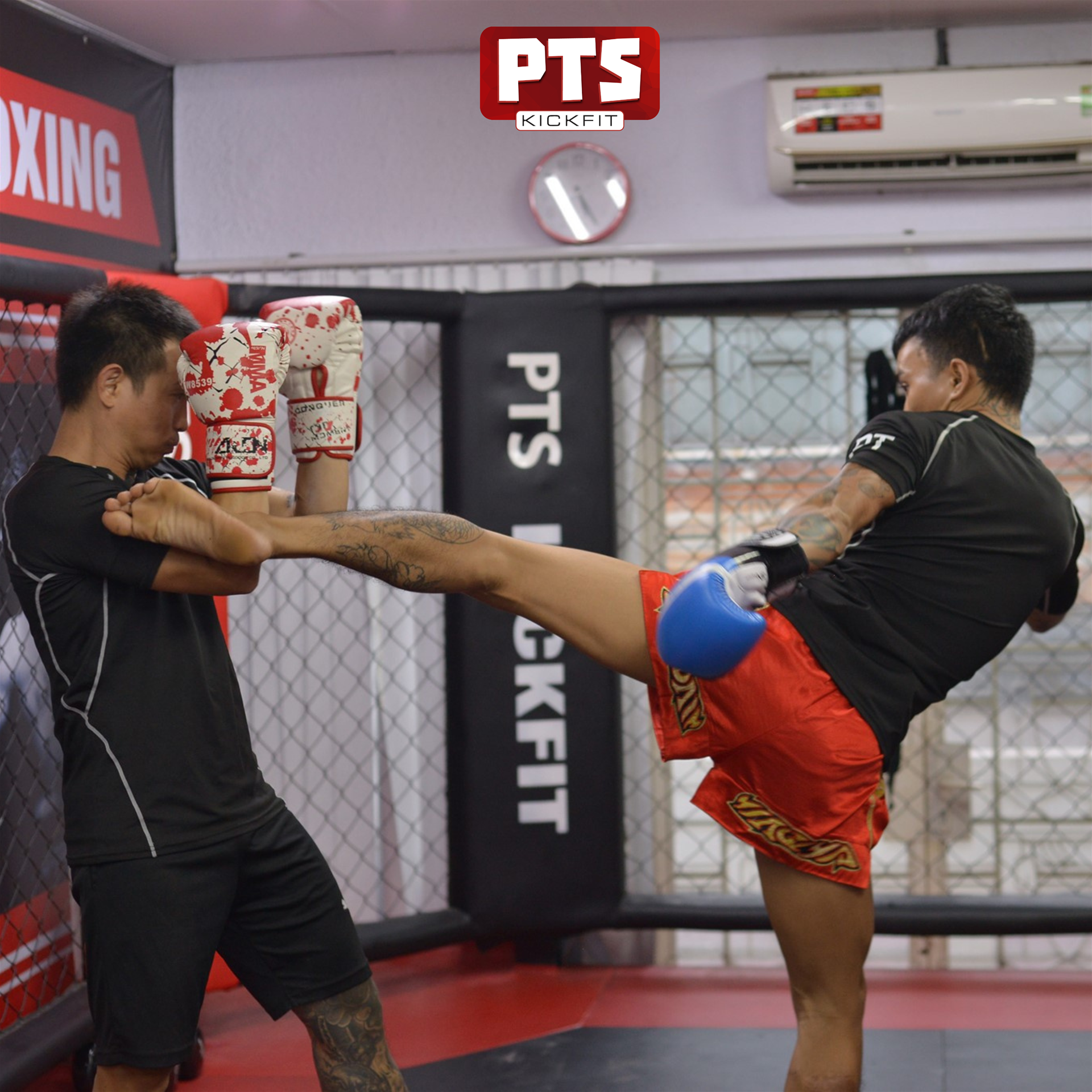 Đấu tập Muay Thai tại PTS KickFitness